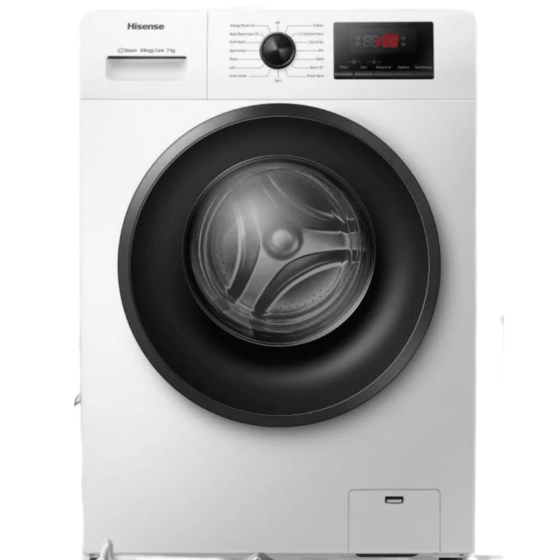 Hisense 7Kg Front Load Fully Automatic Washing Machine (WFPV7012M, White)