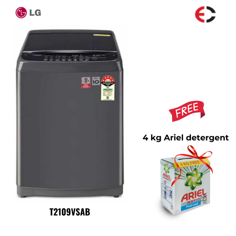 LG 9Kg Smart Inverter Technology Top Load Fully Automatic Washing Machine (T2109VSAB)