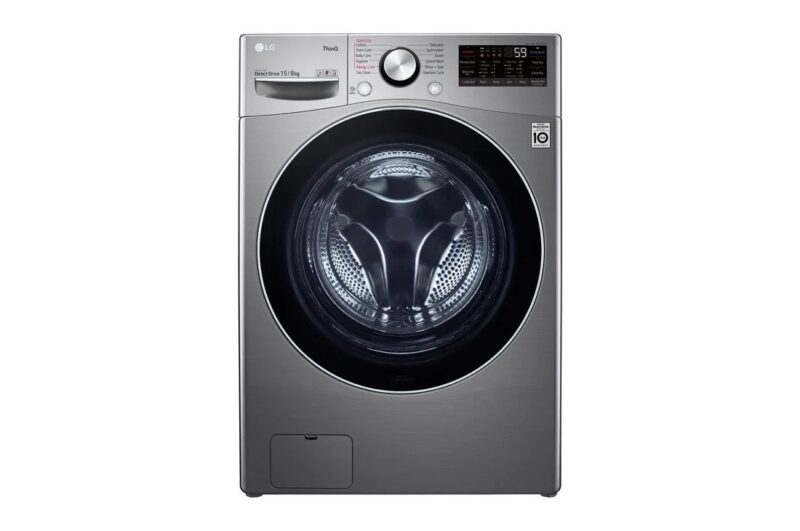 LG 15/8 Kg AI Direct Drive and TurboWash Technology Front Load Fully Automatic Washer & Dryer (F2515RTGV) - Image 2