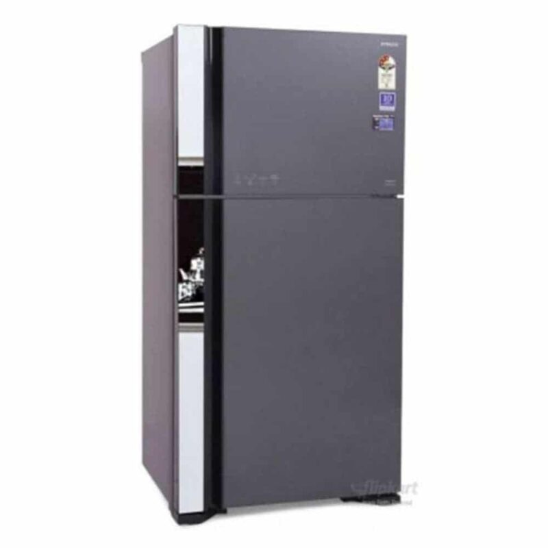 Hitachi 340L Double Door Inverter Glass Series Refrigerator (RVG400PUN3K GGR)