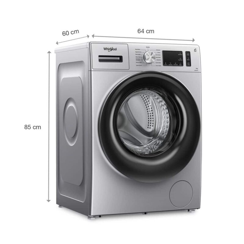 Whirlpool Xpert Care 8Kg DD Motor LCD Display Front Loading Fully Automatic Washing Machine (XO8014DZS) - Image 3