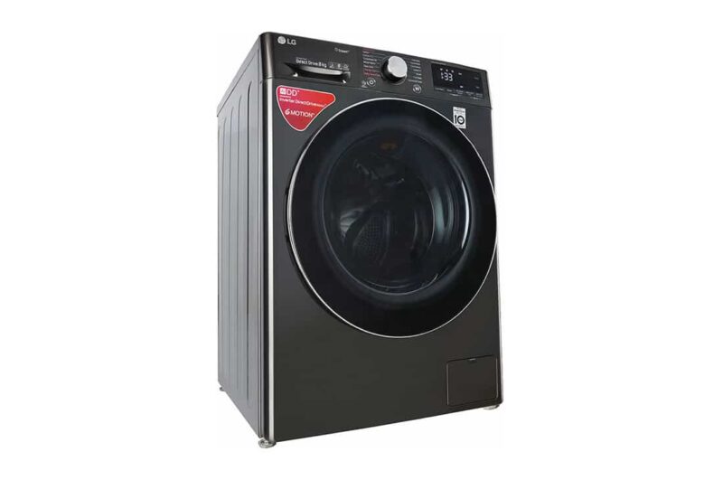 LG 8.0 kg Fully Automatic Front Load Washing Machine Black (FV1408S4B) - Image 4