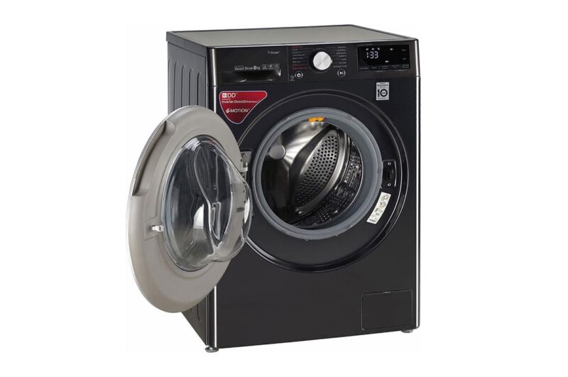 LG 8.0 kg Fully Automatic Front Load Washing Machine Black (FV1408S4B) - Image 6