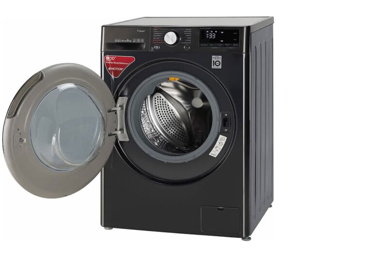 LG 8.0 kg Fully Automatic Front Load Washing Machine Black (FV1408S4B) - Image 7