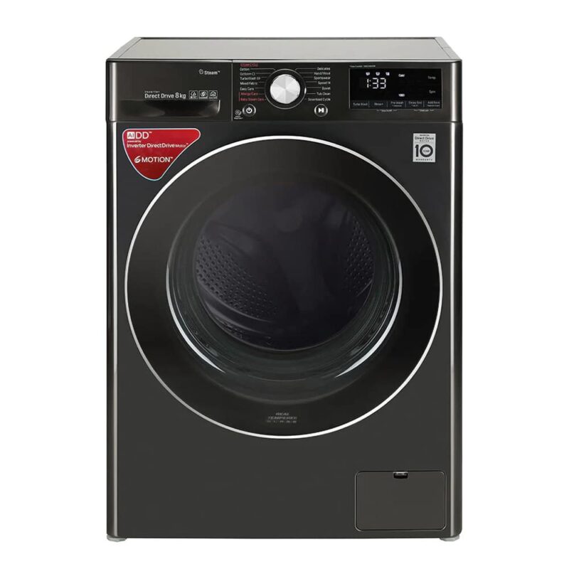 LG 8.0 kg Fully Automatic Front Load Washing Machine Black (FV1408S4B)