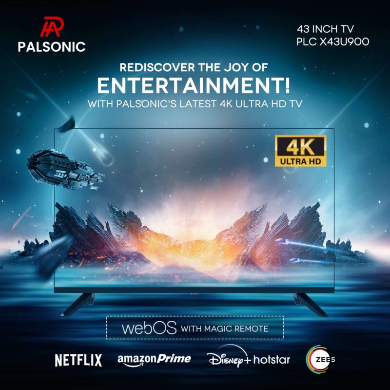 Palsonic 43 inch Frameless 4K UHD webOS Smart LED TV with Magic Remote - Image 2