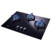 Whirlpool Hob 3 Burner Auto Ignition Gas Stove (Glass Ceramic, Elite Hybrid HD 703 MT Gas Hob), Black