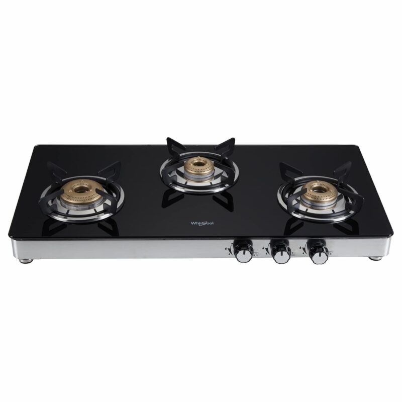 Whirlpool 3 Burner Heavy Duty Forged Brass-Finish Gas Stove (ULTIMO 773 CT DT) - Image 2