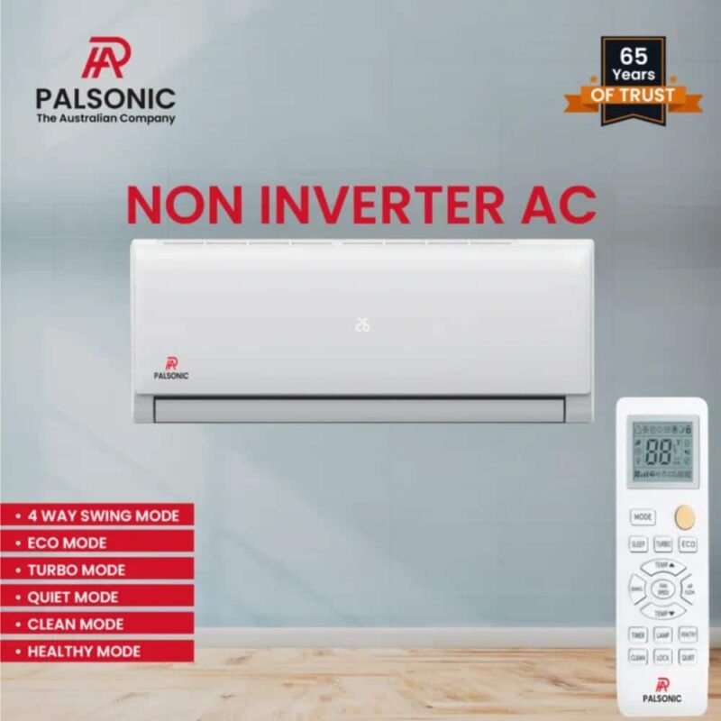 Palsonic 1.0 Ton Air Conditioner (Non- Inverter AC) | PLC 12000 BTU ANGLE 169 - Image 2