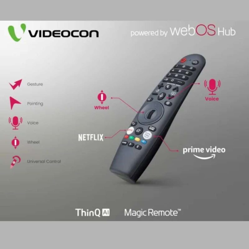 Videocon 85" Bezel Less 4K UHD HDR webOS Smart LED TV with ThinQ and Magic Remote - Image 3