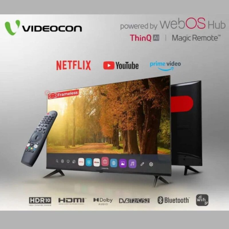 Videocon 85" Bezel Less 4K UHD HDR webOS Smart LED TV with ThinQ and Magic Remote - Image 8