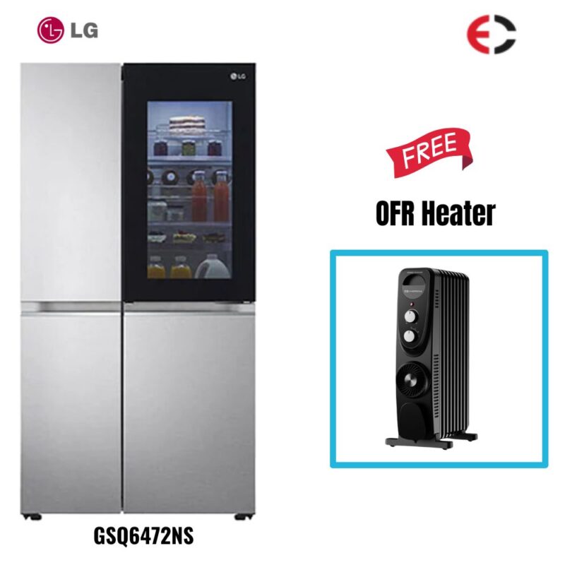LG GSQ6472NS 647 Liter Side By Side Refrigerator