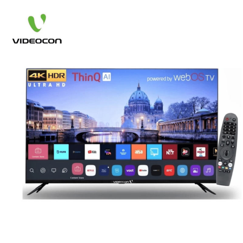 Videocon 55″ 4K UHD HDR webOS Smart LED TV with ThinQ and Magic Remote