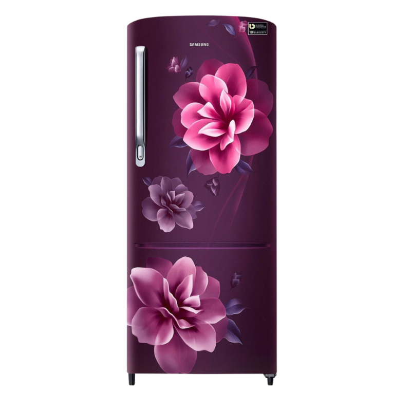 SAMSUNG 192 Liters Single Door Refrigerator with Digital Inverter Compressor (Camellia Purple- RR20C2722CR/IM)