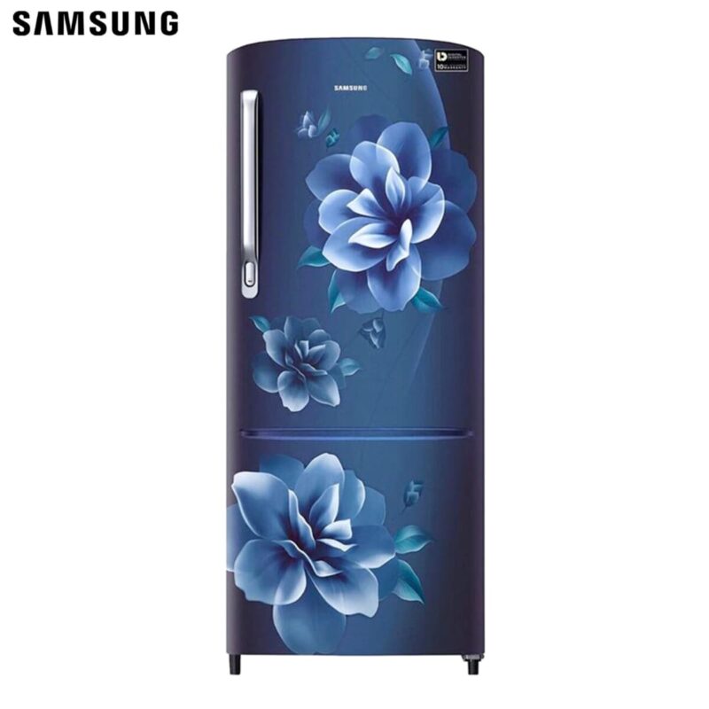 SAMSUNG 192 Liters Single Door Refrigerator with Digital Inverter Compressor (Blue- RR20C2722CU/IM)
