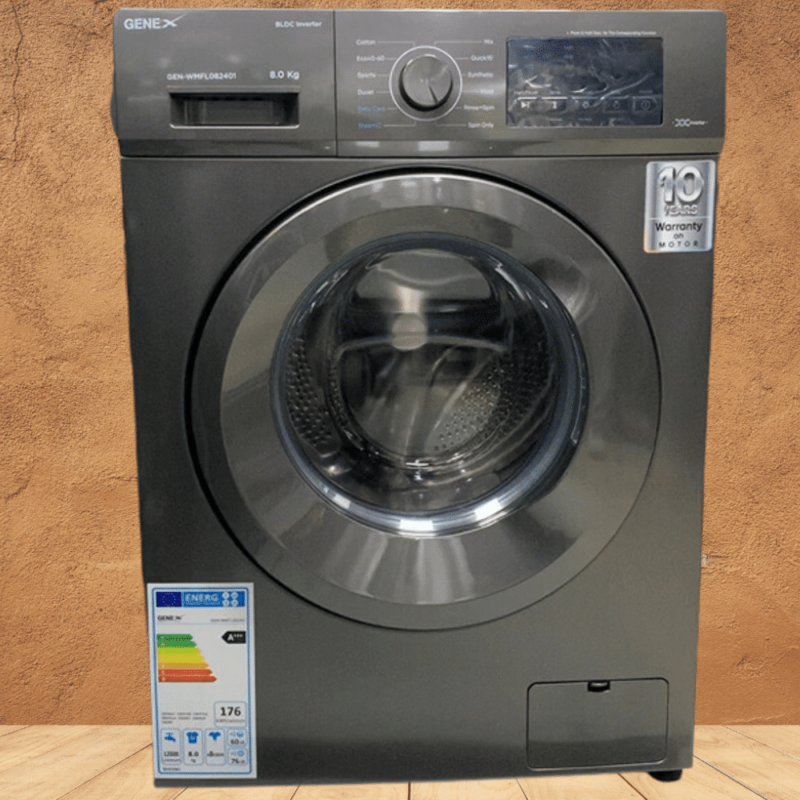 GENEX 8 Kg Front Load Fully Automatic Washing Machine with BLDC Inverter Motor