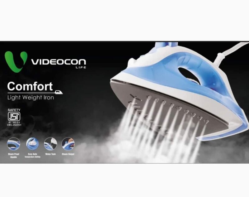 Videocon Steam Iron 1400W with Burst & Spray Steam (VD-Comfort) - Image 4