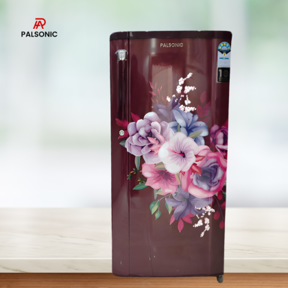 Palsonic PLC-207SDRA 190 Ltrs. Single Door Refrigerator (Floral Red)