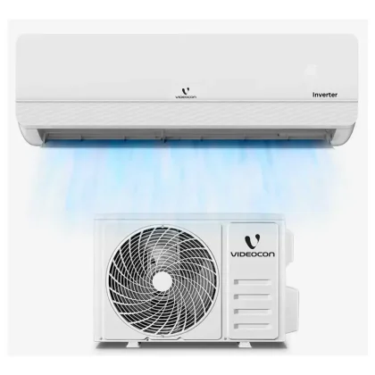 Videocon 1.0 Ton DC Inverter Wall Mount Air Conditioner Cooling + Heating Blue Fin