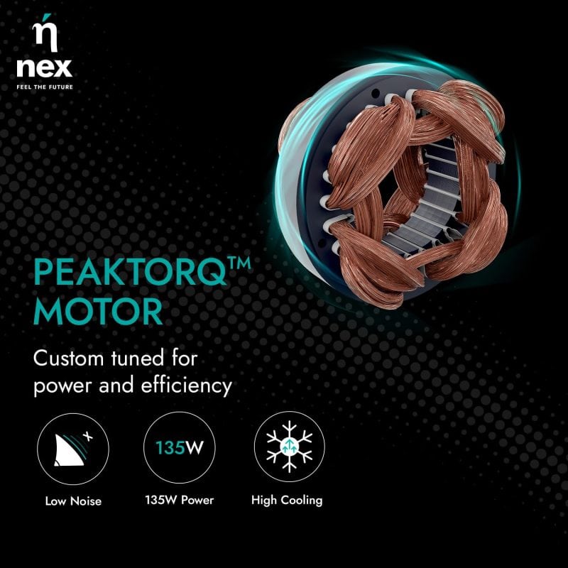 Bajaj NEX TAC T1 40L White Tower Cooler with 20% Higher Air Thrust & High Torque Peaktorq Motor - Image 5
