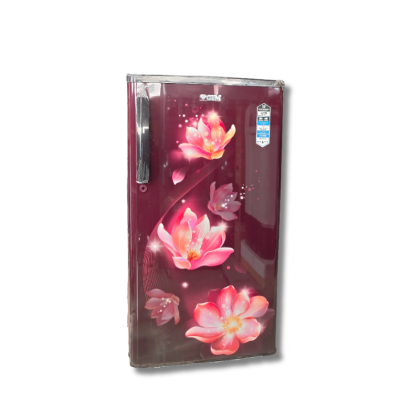 GEM 180L Single Door Refrigerator (Floral Red)