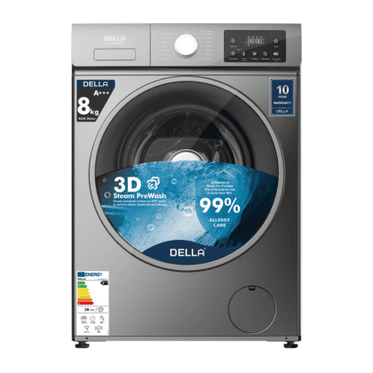 Della 8kg BLDC Inverter Motor Front Load Fully Automatic Washing Machine