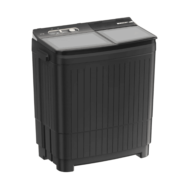 Bosch 8.5 kg 5 Star Semi-Automatic Top Loading Washing Machine (2025 Model, WJG855G0IN, Black)