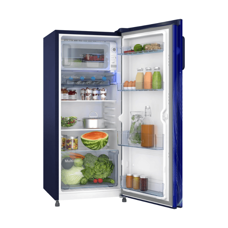 Bosch 207 L, 3 Star Single Door Refrigerator with Industry’s largest vegetable box & Beverage space (CST20B34NI, Feather Blue, Smart inverter compressor) - Image 2