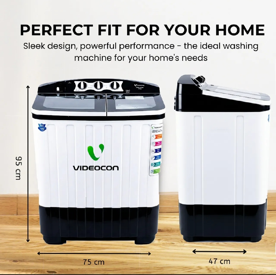 Videocon 8 Kg Semi Automatic Washing Machine with Turbo Wash - Image 13