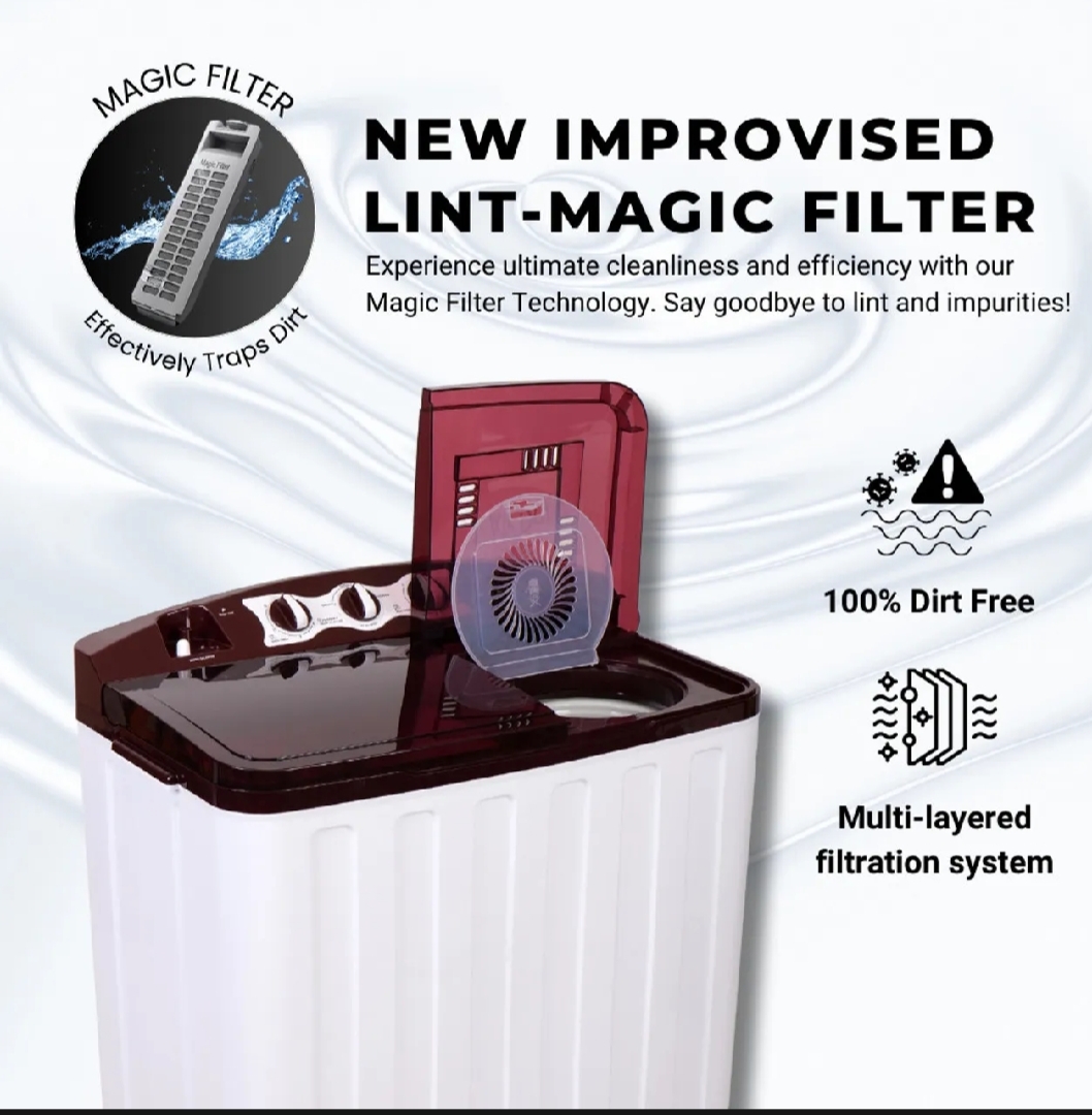 Videocon 8 Kg Semi Automatic Washing Machine with Turbo Wash - Image 5